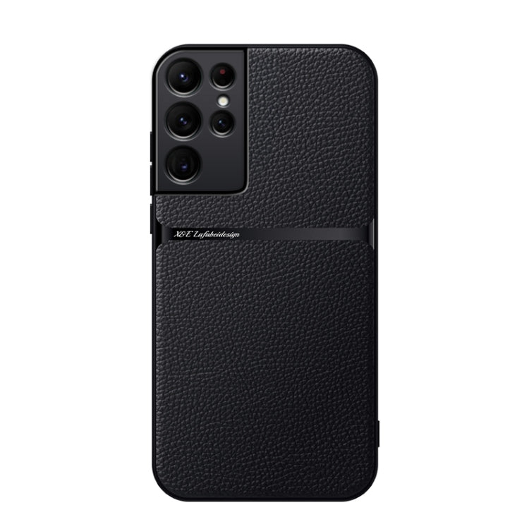 Litchi Leather Magnetic Full Coverage Shockproof Phone Case