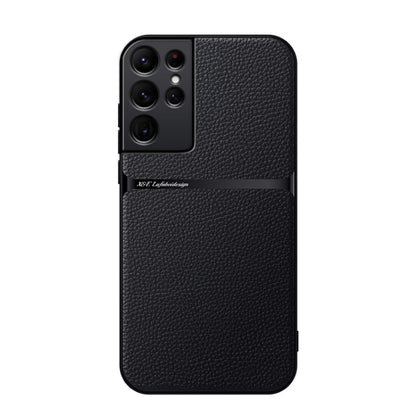 Litchi Leather Magnetic Full Coverage Shockproof Phone Case