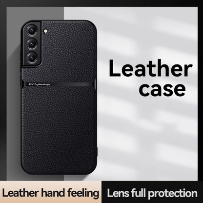 Litchi Leather Magnetic Full Coverage Shockproof Phone Case