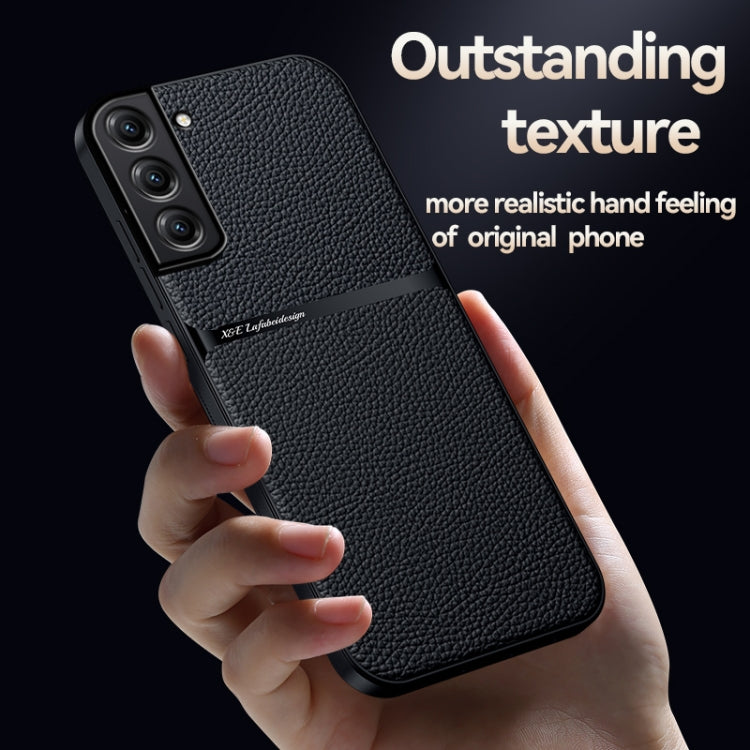 Litchi Leather Magnetic Full Coverage Shockproof Phone Case