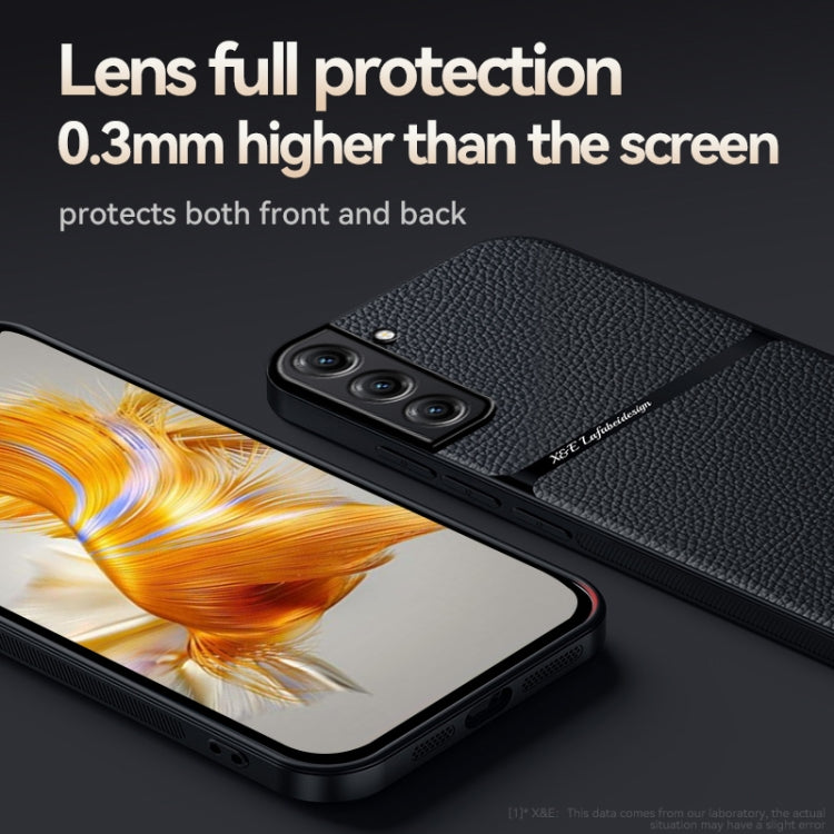 Litchi Leather Magnetic Full Coverage Shockproof Phone Case