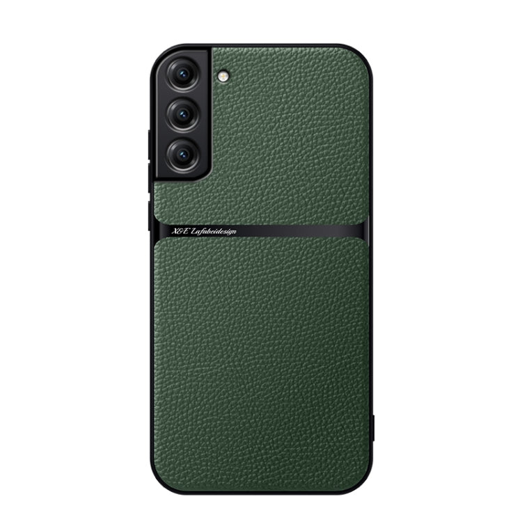 Litchi Leather Magnetic Full Coverage Shockproof Phone Case