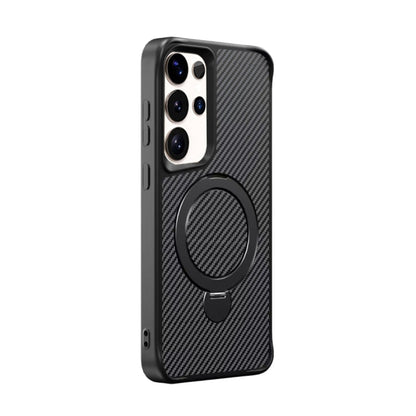 Carbon Fiber Texture 360 MagSafe Holder Phone Case
