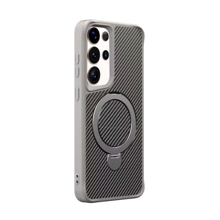Carbon Fiber Texture 360 MagSafe Holder Phone Case