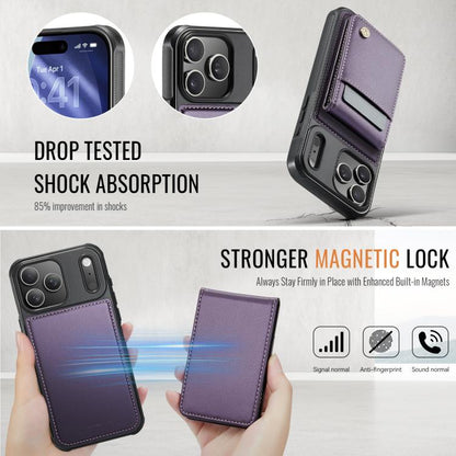 JEEHOOD J06 British Style RFID MagSafe Card Bag PU Phone Case