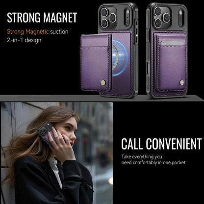 JEEHOOD J06 British Style RFID MagSafe Card Bag PU Phone Case