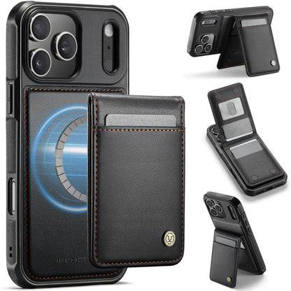 JEEHOOD J06 British Style RFID MagSafe Card Bag PU Phone Case