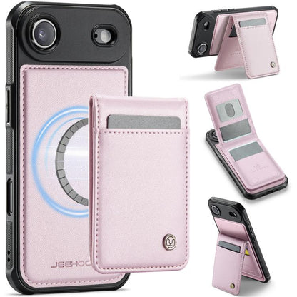 JEEHOOD J06 British Style RFID MagSafe Card Bag PU Phone Case