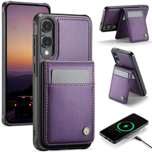 JEEHOOD J06 British Style RFID MagSafe Card Bag PU Phone Case