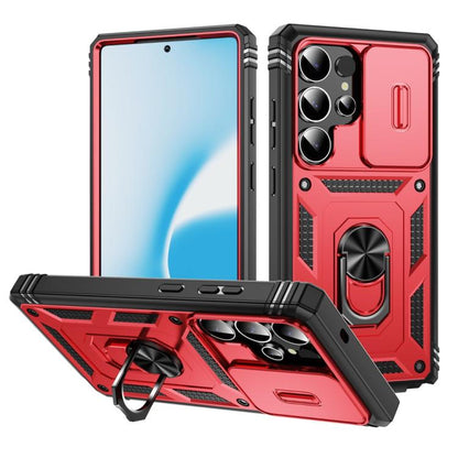Sliding Camshield TPU Hybrid PC Phone Case with Holder