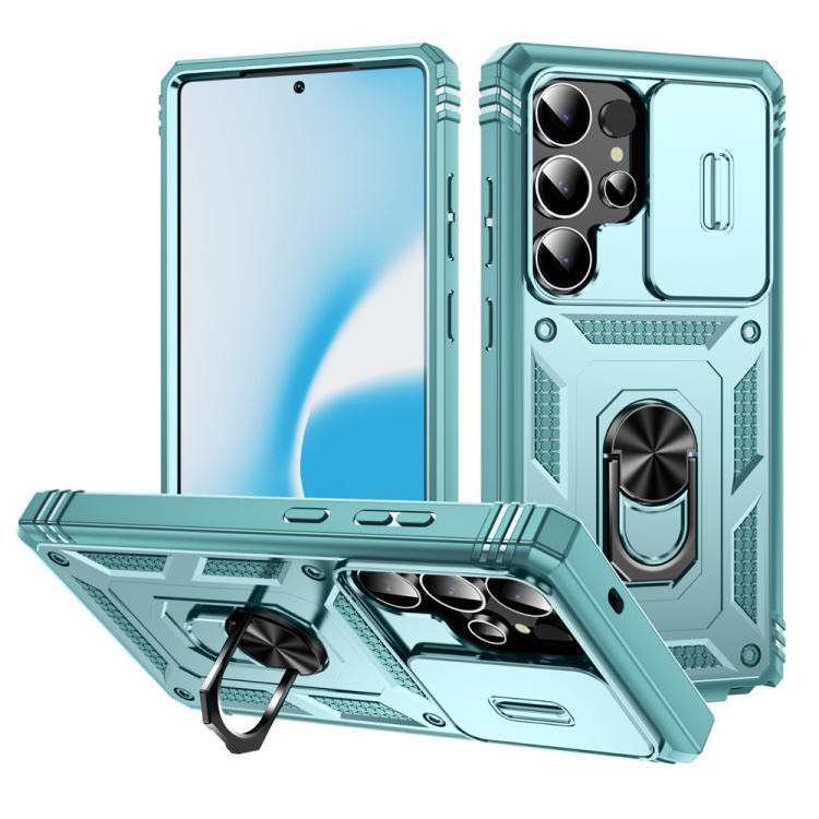 Sliding Camshield TPU Hybrid PC Phone Case with Holder