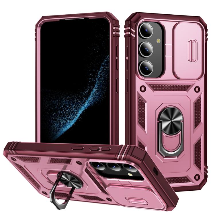 Sliding Camshield TPU Hybrid PC Phone Case with Holder