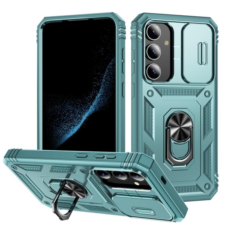 Sliding Camshield TPU Hybrid PC Phone Case with Holder