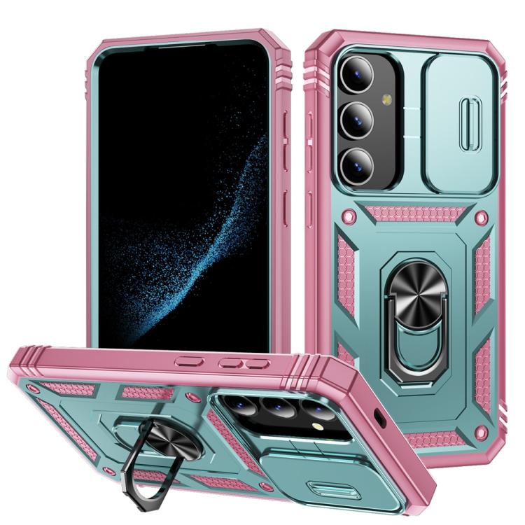 Sliding Camshield TPU Hybrid PC Phone Case with Holder