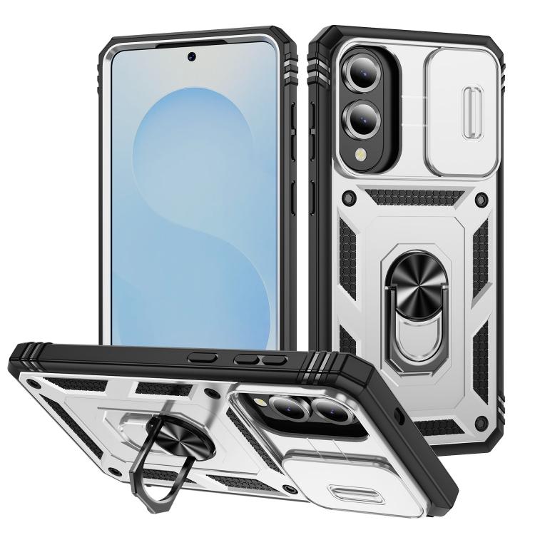 Sliding Camshield TPU Hybrid PC Phone Case with Holder