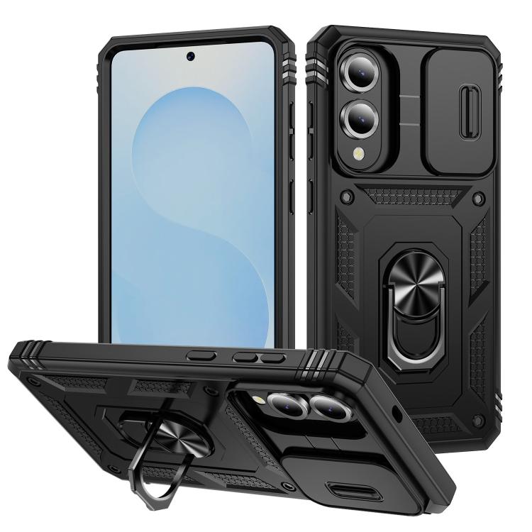 Sliding Camshield TPU Hybrid PC Phone Case with Holder