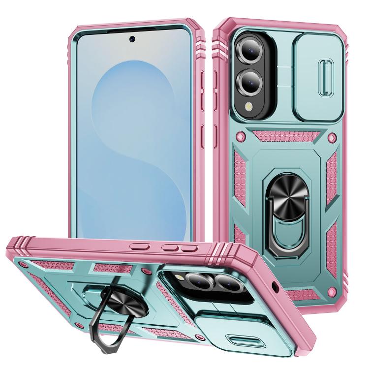 Sliding Camshield TPU Hybrid PC Phone Case with Holder