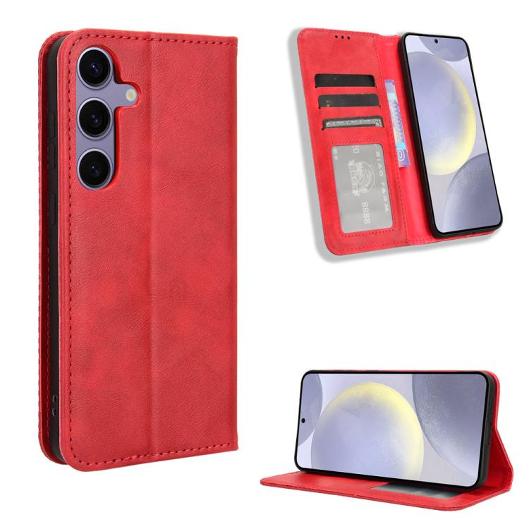 Magnetic Buckle Retro Texture Leather Phone Case