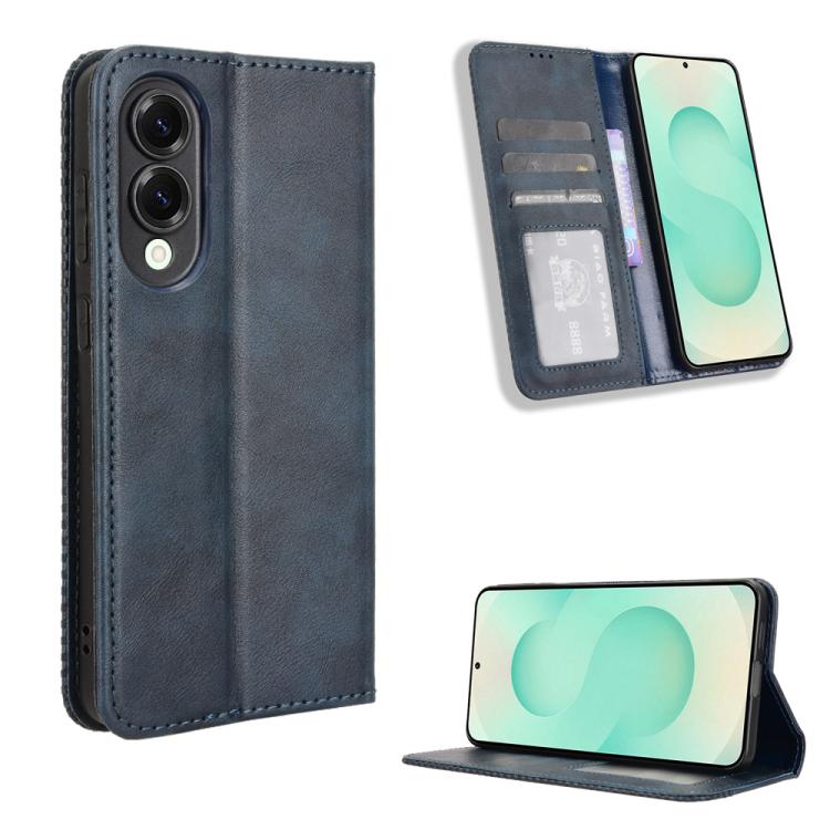 Magnetic Buckle Retro Texture Leather Phone Case