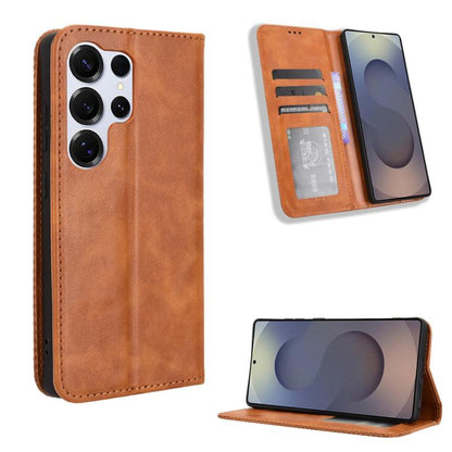 Magnetic Buckle Retro Texture Leather Phone Case