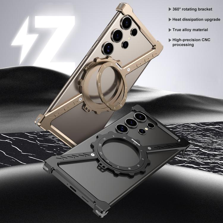 Z-shaped Frameless Metal 360 Holder MagSafe Phone Case