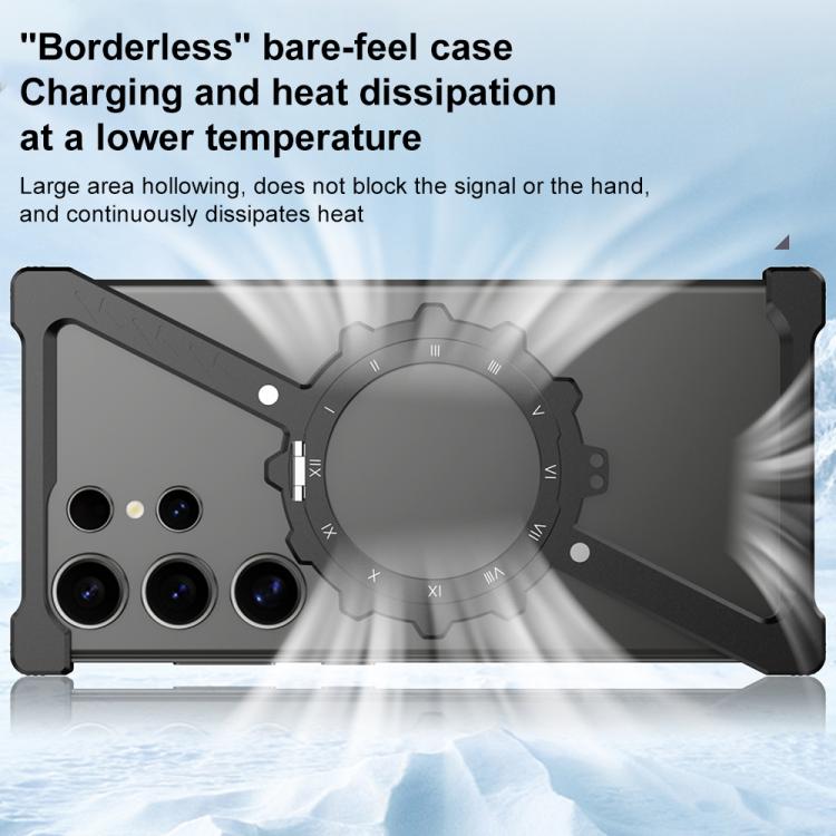 Z-shaped Frameless Metal 360 Holder MagSafe Phone Case