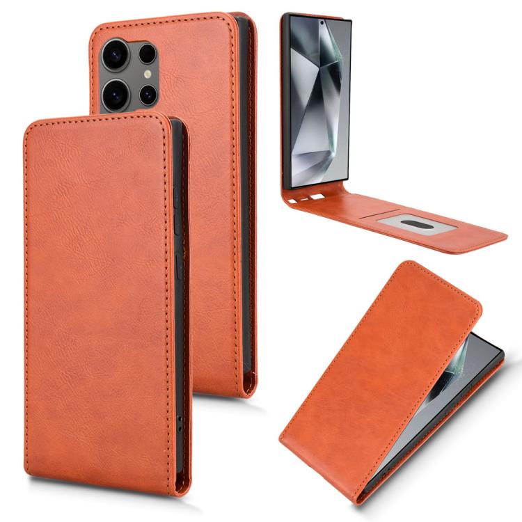 Magnetic Vertical Flip Leather Phone Case