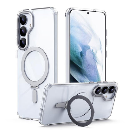 MagSafe Airbag Shockproof Frosted Phone Case with Fold Holder