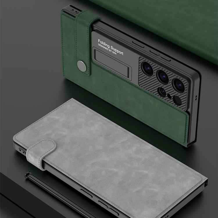 GKK Flip Wallet Leather Phone Case, Frosted Series, Not Included Pen