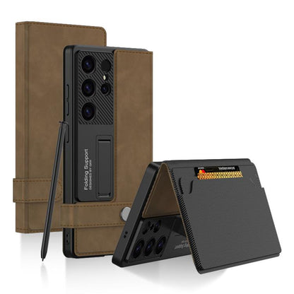 GKK Flip Wallet Leather Phone Case, Frosted Series, Not Included Pen