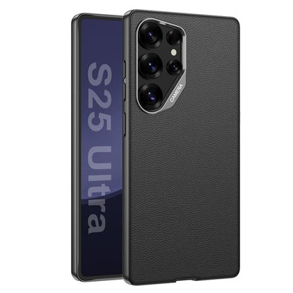 GKK Metal Paint Skin Feel Leather Full Coverage Phone Case