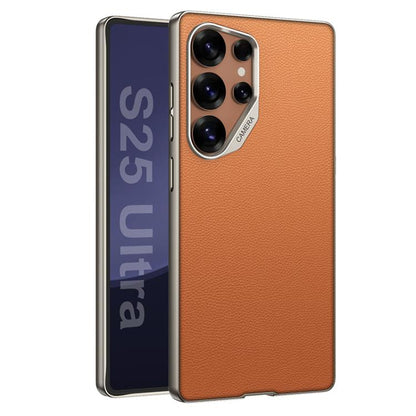 GKK Metal Paint Skin Feel Leather Full Coverage Phone Case