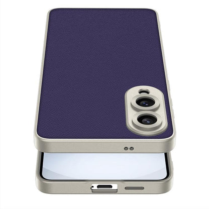 GKK Metal Paint Skin Feel Leather Full Coverage Phone Case