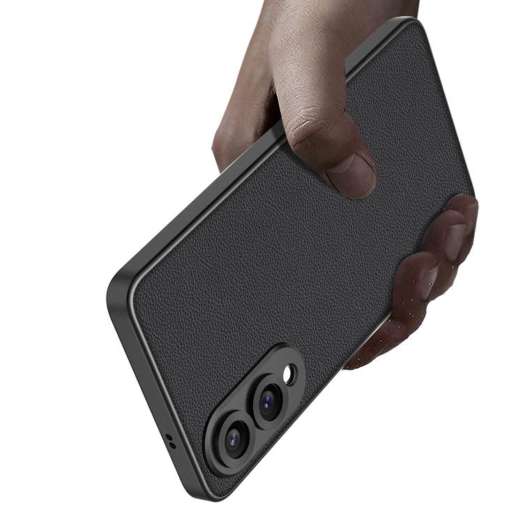 GKK Metal Paint Skin Feel Leather Full Coverage Phone Case