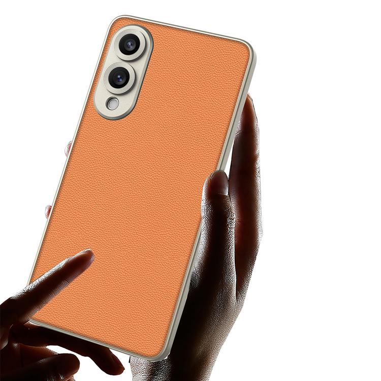 GKK Metal Paint Skin Feel Leather Full Coverage Phone Case