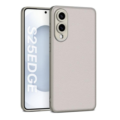 GKK Metal Paint Skin Feel Leather Full Coverage Phone Case
