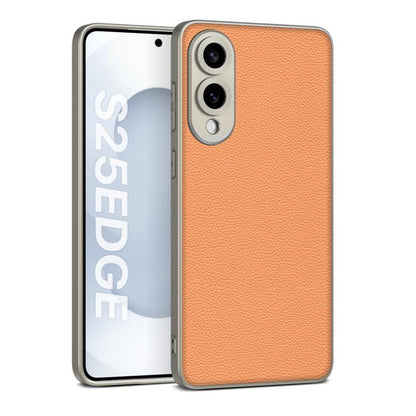 GKK Metal Paint Skin Feel Leather Full Coverage Phone Case