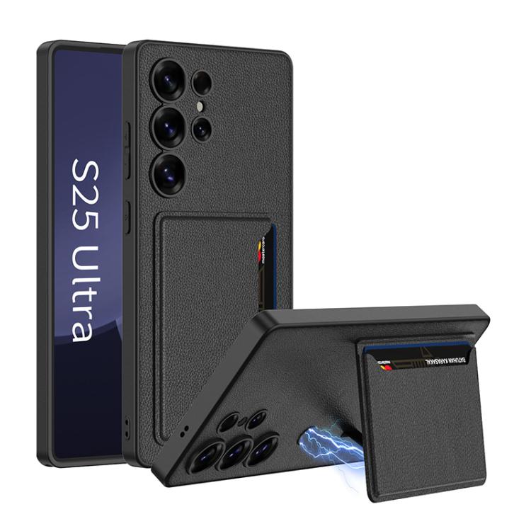 GKK Ultra-thin Leather Card Slots Phone Case With Magnetic Holder