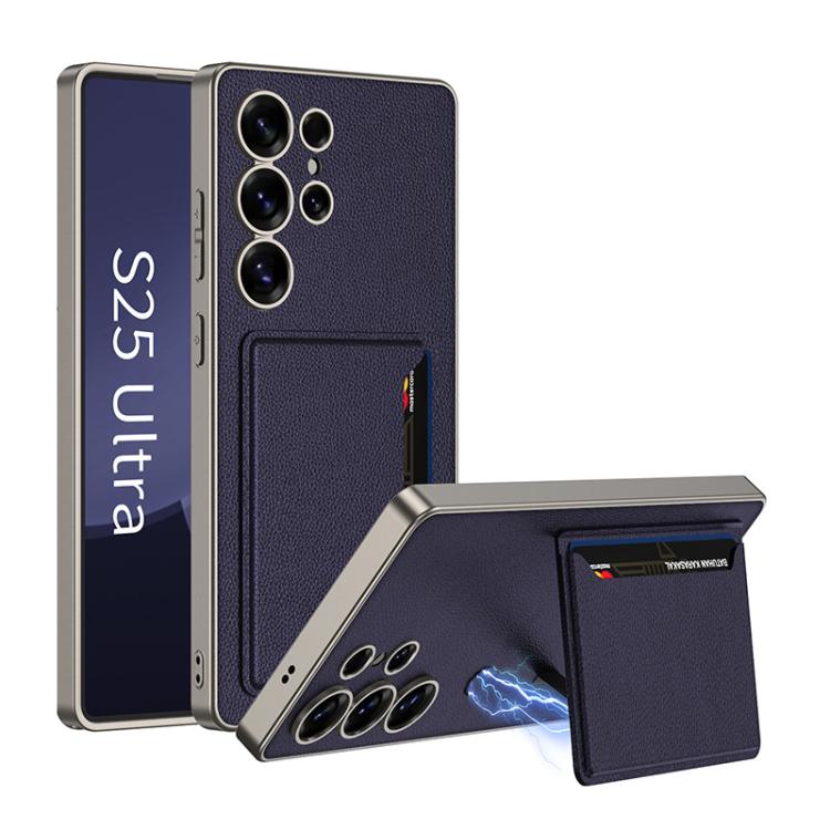 GKK Ultra-thin Leather Card Slots Phone Case With Magnetic Holder