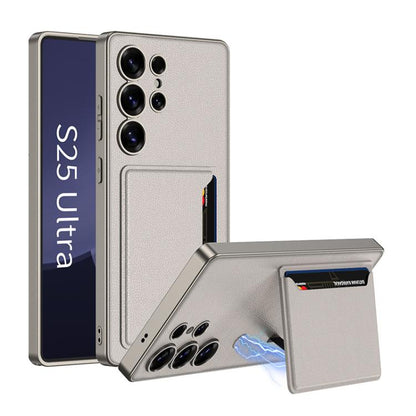 GKK Ultra-thin Leather Card Slots Phone Case With Magnetic Holder