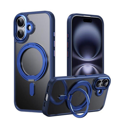 Frosted 360 Degree MagSafe Magnetic Holder Phone Case