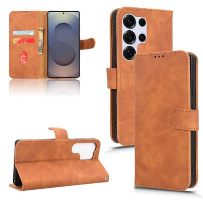 Skin Feel Magnetic Flip Leather Phone Case