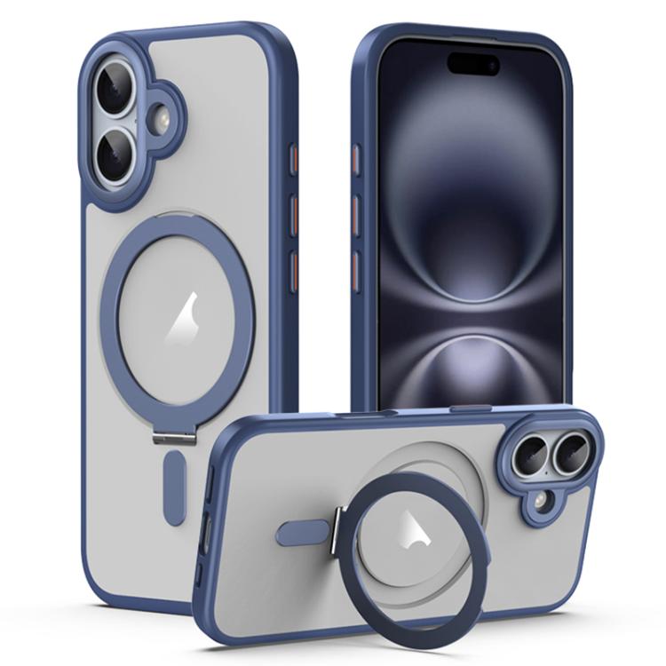 Airbag MagSafe Shockproof Frosted Phone Case with Fold Holder