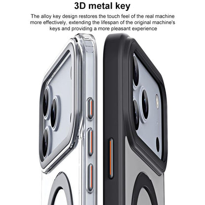 Airbag MagSafe Shockproof Frosted Phone Case with Fold Holder