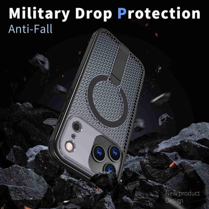 Honeycomb Cooling MagSafe Holder Phone Case