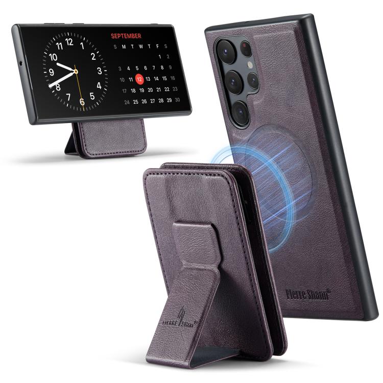 Fierre Shann FS028 MagSafe RFID Card Holder Back Phone Case