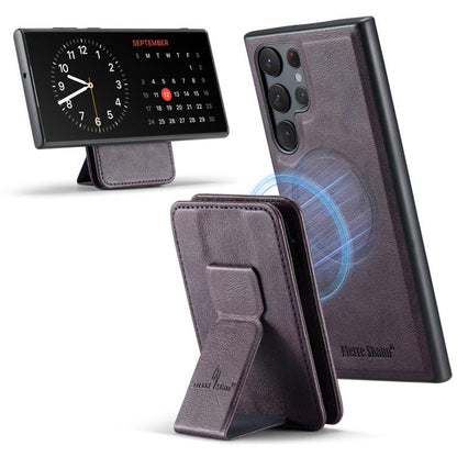 Fierre Shann FS028 MagSafe RFID Card Holder Back Phone Case