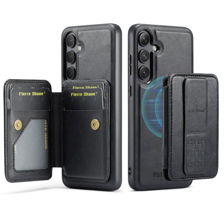 Fierre Shann FS028 MagSafe RFID Card Holder Back Phone Case