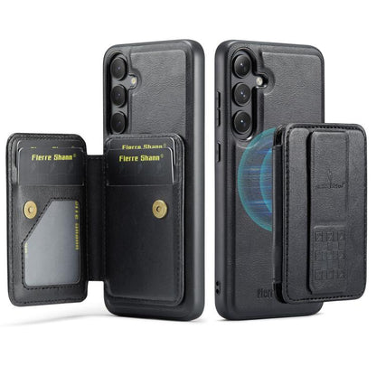 Fierre Shann FS028 MagSafe RFID Card Holder Back Phone Case