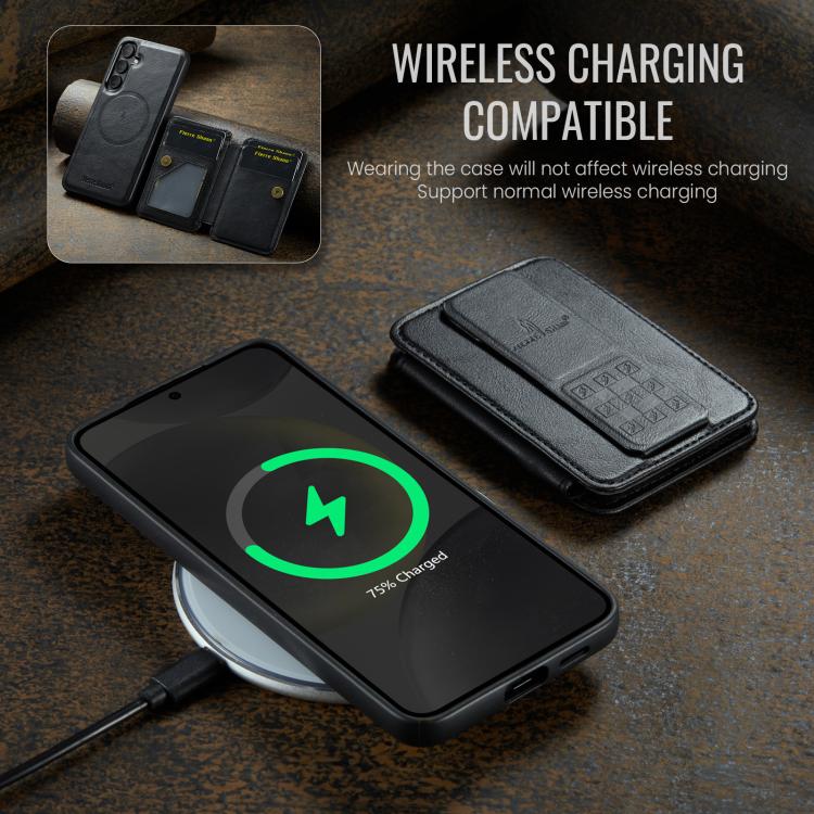 Fierre Shann FS028 MagSafe RFID Card Holder Back Phone Case